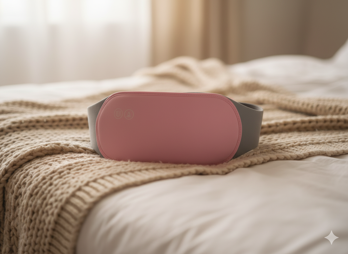 Heating Pad for Menstrual Cramps USB Powerbank Waist Massage Uterus Warm Belt 6 Vibration 3 Constant Temperature Abdomen Warmer